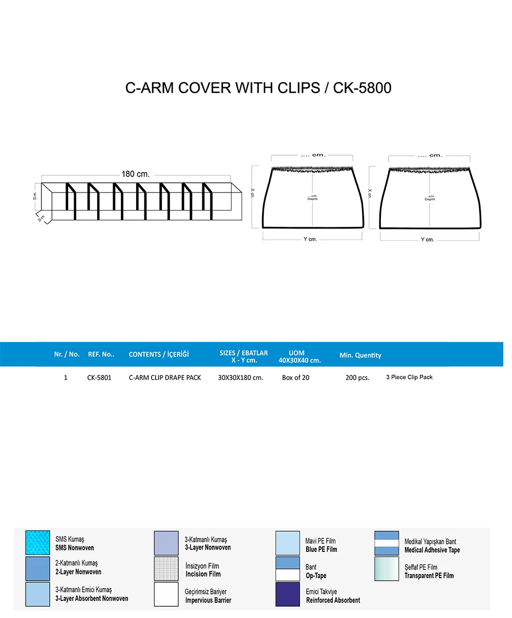 C-ARM Cover With Clips
