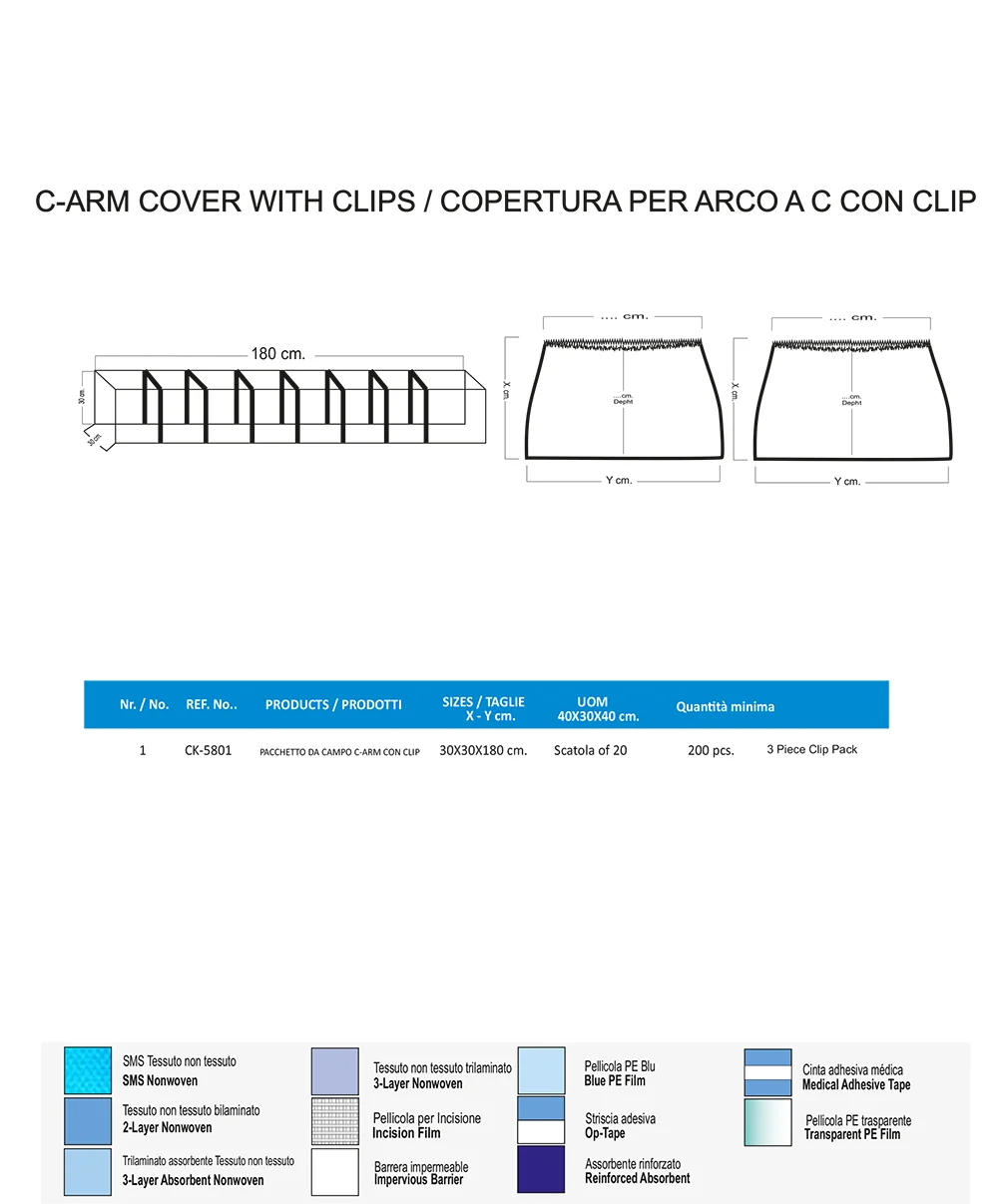 COPERTURA PER ARCO A C CON CLIP
