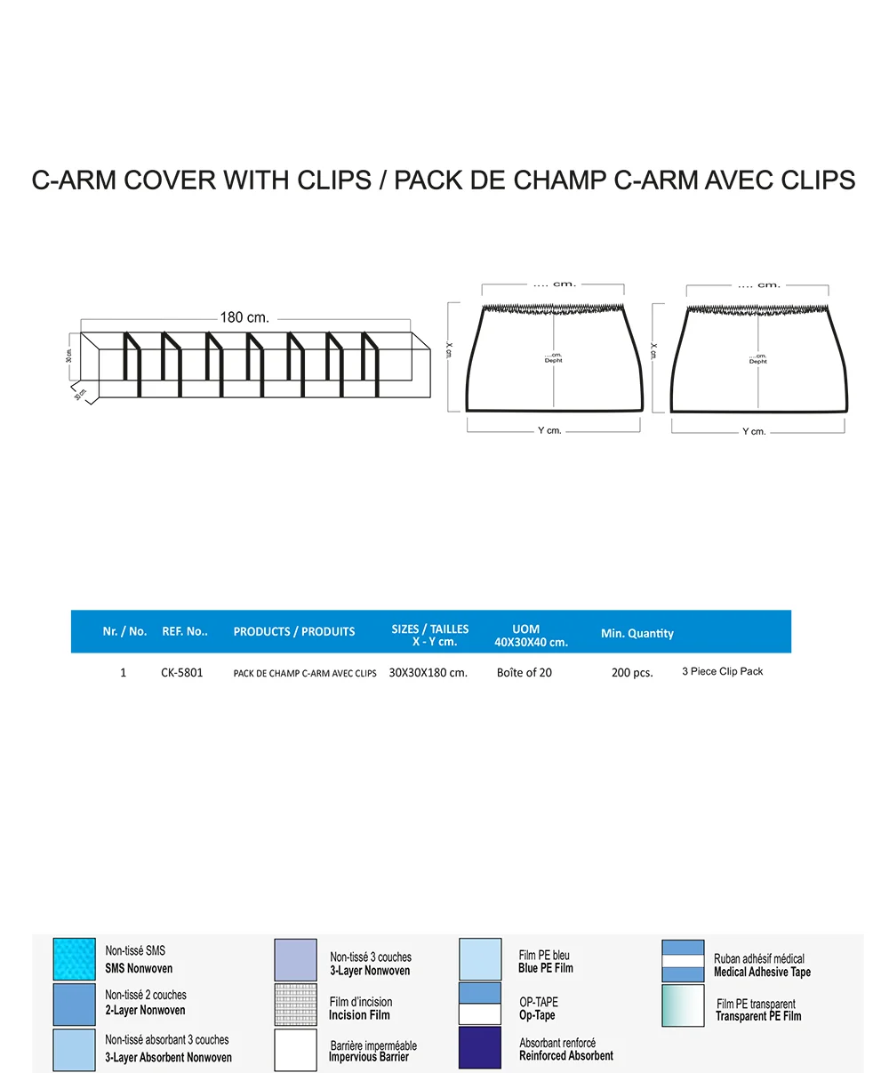 PACK DE CHAMP C-ARM AVEC CLIPS